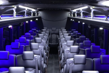 College Station Charter Bus Interior