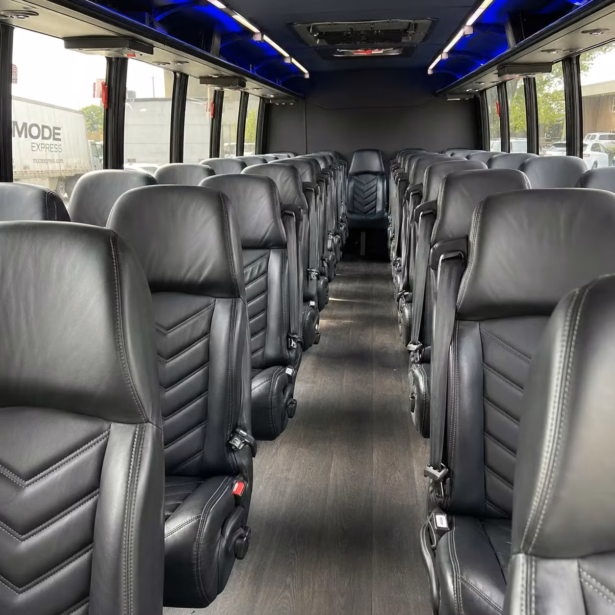 25 passenger minibus interior