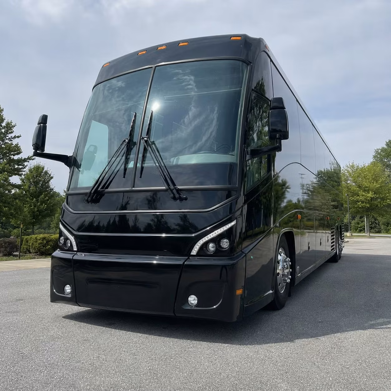 college station charter bus rental exterior